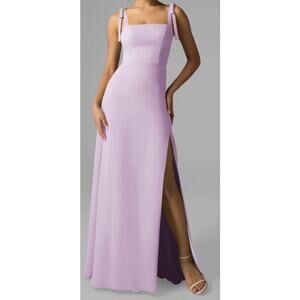AW BRIDAL 8 M purple lilac chiffon Maisha formal bridesmaid maxi dress NEW b40